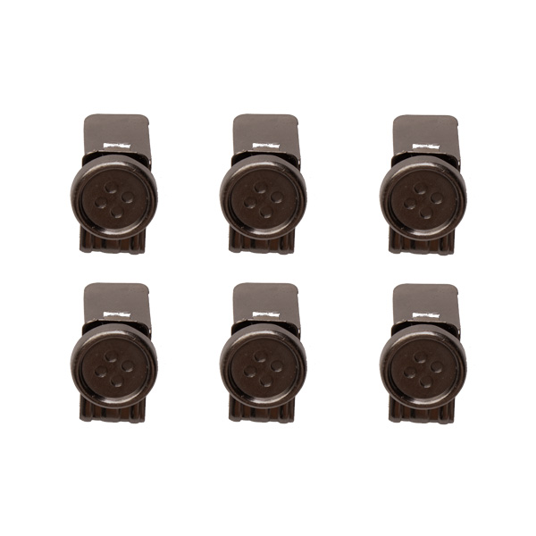 Losse Knopen voor Bretels - Gunmetal (1)