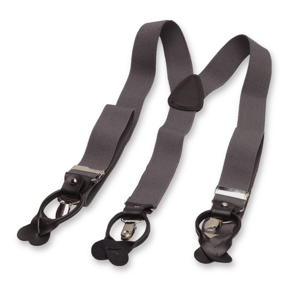 Luxe donkergrijze bretels (3)