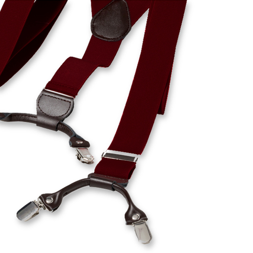 Bordeauxrode Clipbretels (2)