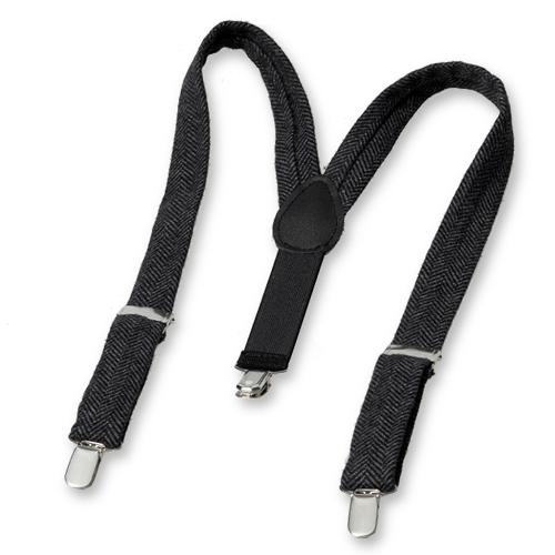 Wollen Kinderbretels Zwart-Grijs (2)