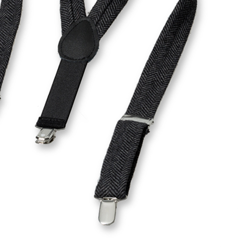 Wollen Kinderbretels Zwart-Grijs (3)