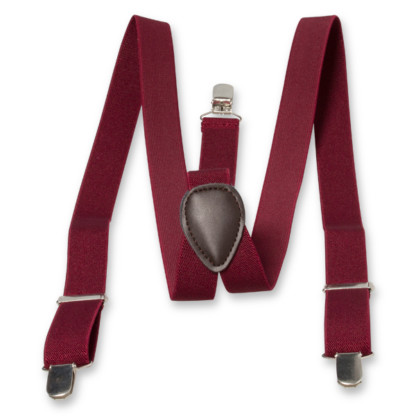 Smalle bordeaux bretels (2)
