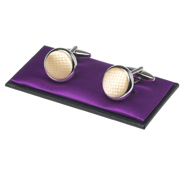 Ecru Manchetknopen - ruit (1)