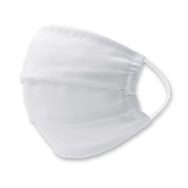 Stoffen Kinder Mondkapje - Wit (2)