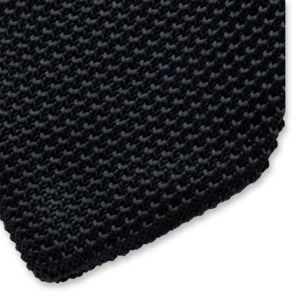 Gebreide Zwarte Stropdas  (2)