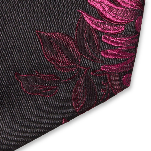 Stropdas Roze gebloemd (2)