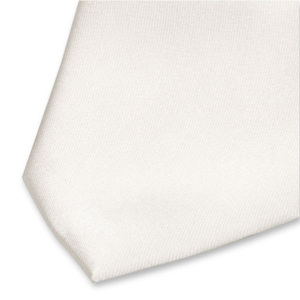 Witte dames stropdas - Satijnzijde (2)