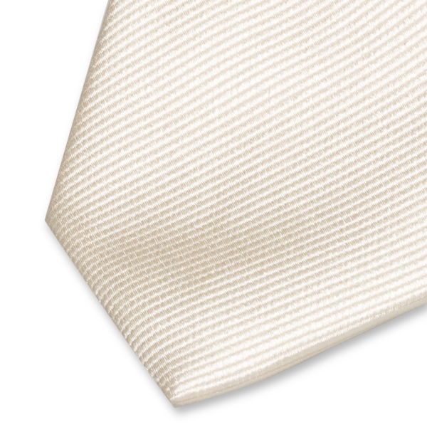 Smalle roomwitte stropdas (2)