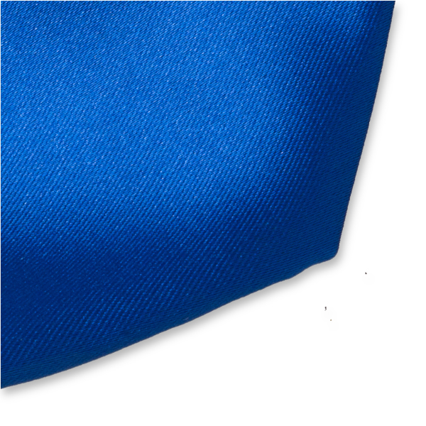Satijn polyester stropdas koningsblauw (2)