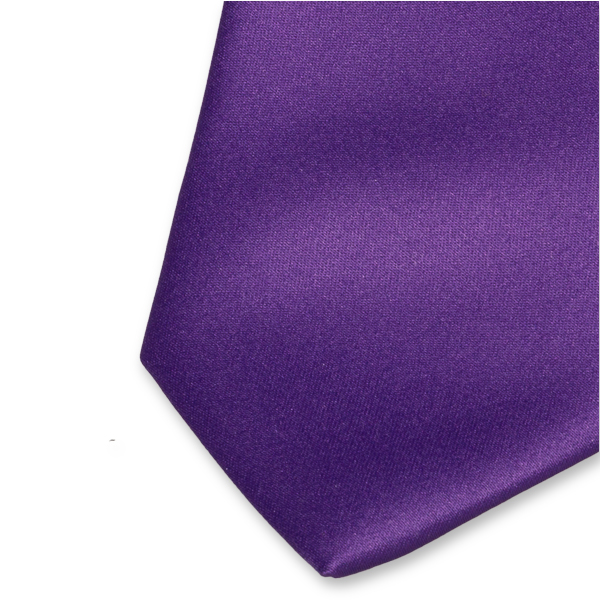 Satijn polyester stropdas paars (2)
