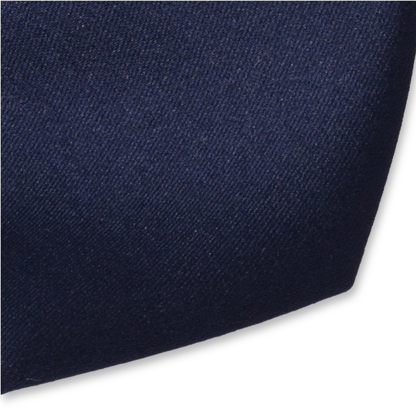 Satijn polyester stropdas donkerblauw (2)
