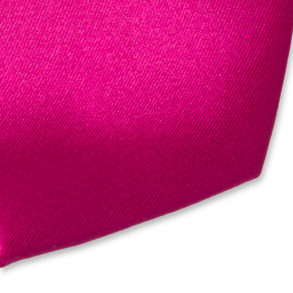 Satijn polyester stropdas fuchsia (2)