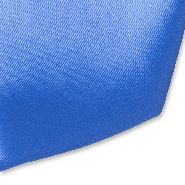 Satijn polyester stropdas blauw (2)