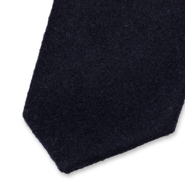 Donkerblauwe Wollen Stropdas (2)