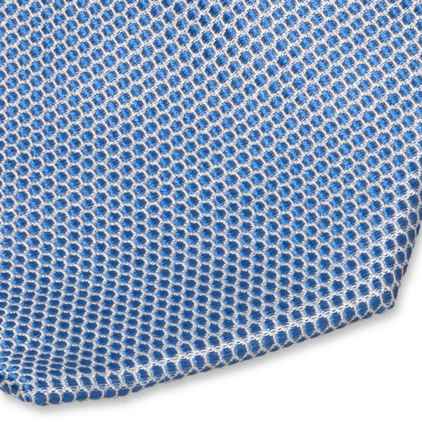 Stropdas blauw cirkelstructuur (2)