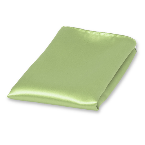 Mintgroene pochet polyester satijn (1)