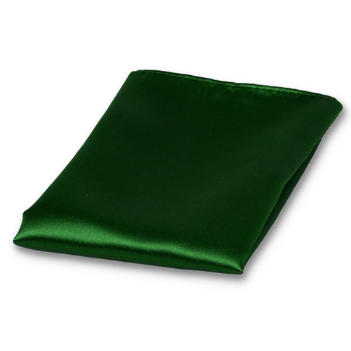 Smaragdgroene pochet polyester satijn (1)