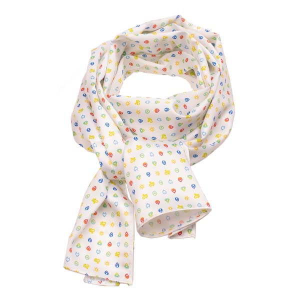 Duurzaamheid -patroon polyester shawl (1)