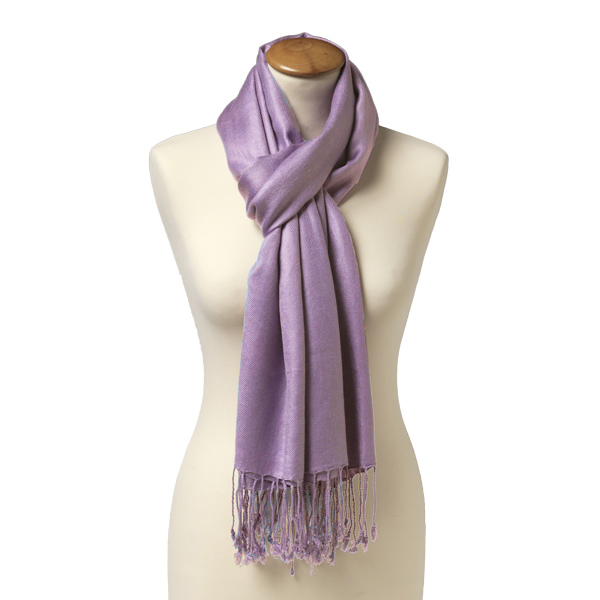 Lila Pashmina sjaal (1)