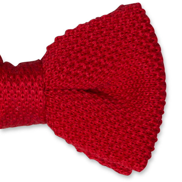 Gebreide vlinderstrik rood (2)