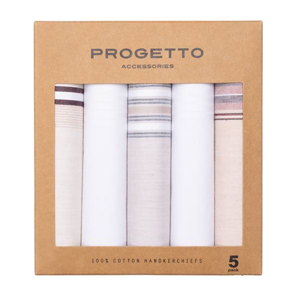 Zakdoeken heren - Beige (1)