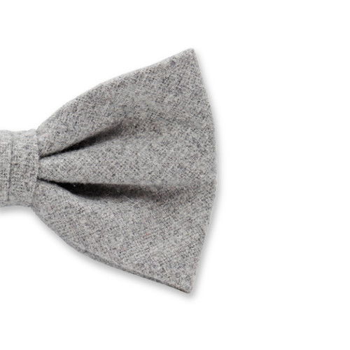 Lichtgrijze Wollen Strik (2)