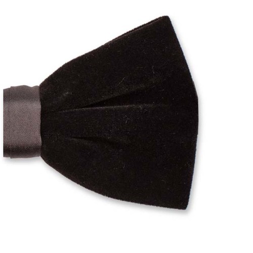 Fluweel strikje zwart (2)
