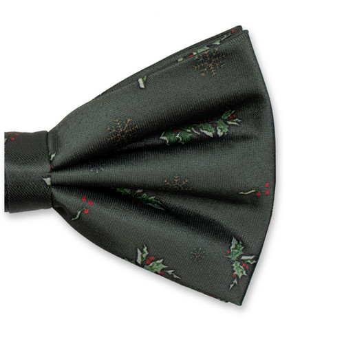 Groene Kerst Vlinderstrik Hulst (2)