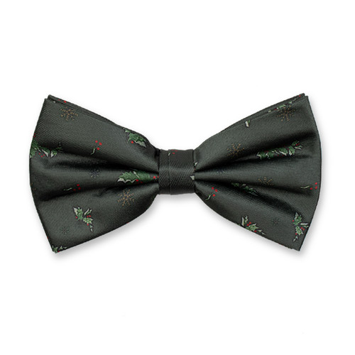 Groene Kerst Vlinderstrik Hulst (1)