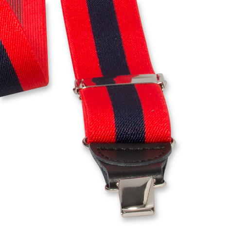 Gestreepte bretels rood/navy   (2)