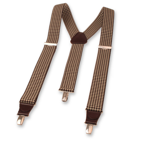 XIV Bretels - Pied de Poule Bruin (1)