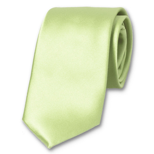 Satijn polyester stropdas mintgroen (1)