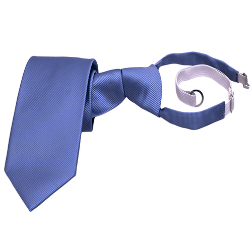 Veiligheidsstropdas Blauw - Ribstructuur (3)