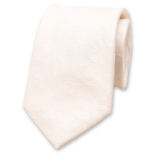 Trouw stropdas Ecru - Bloemen (1)