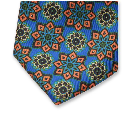 Kobaltblauwe Medaillon Stropdas (2)