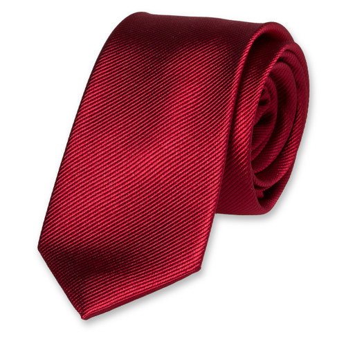 Donkerrode stropdas Dames (1)