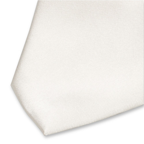 Witte dames stropdas - Satijnzijde (2)
