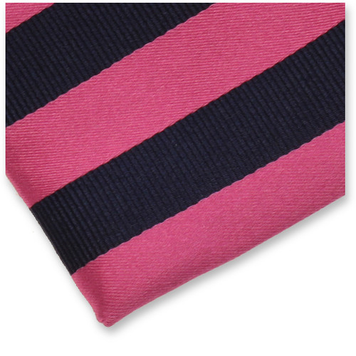 Stropdas roze/donkerblauw (2)
