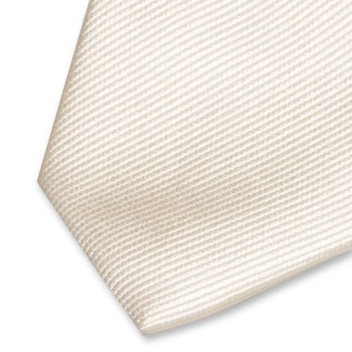 Smalle roomwitte stropdas (2)