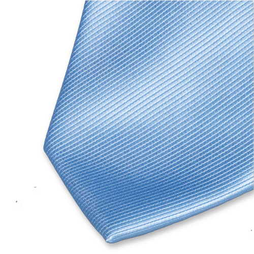 Polyester lichtblauwe stropdas (2)