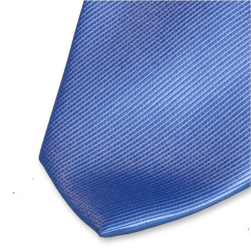 Polyester blauwe stropdas (2)