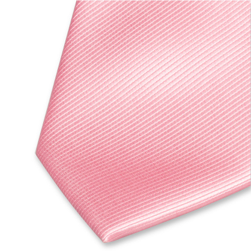 Polyester lichtroze stropdas (2)