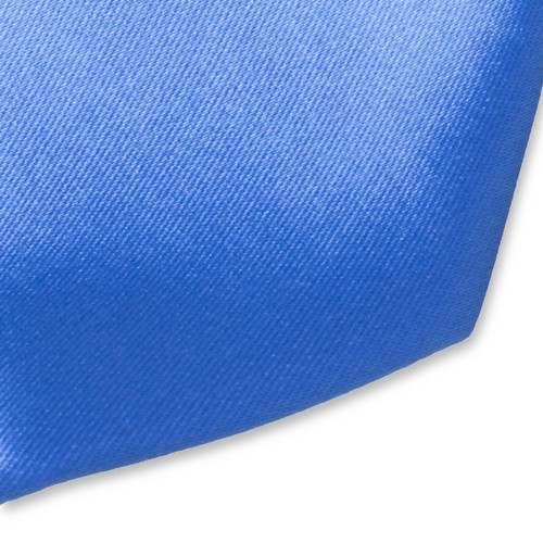 Satijn polyester stropdas blauw (2)