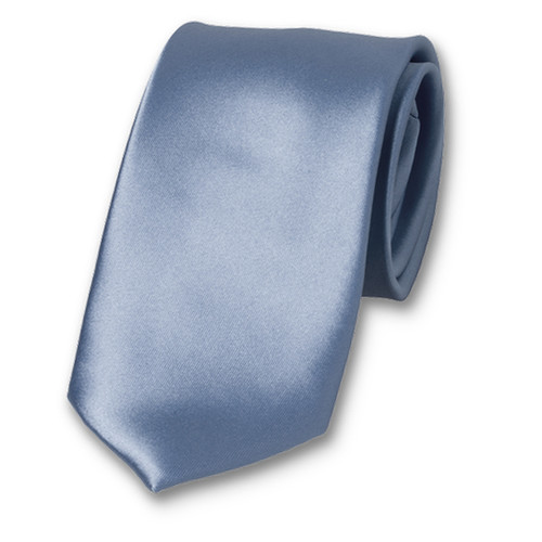 Satijn polyester stropdas IJsblauw (1)