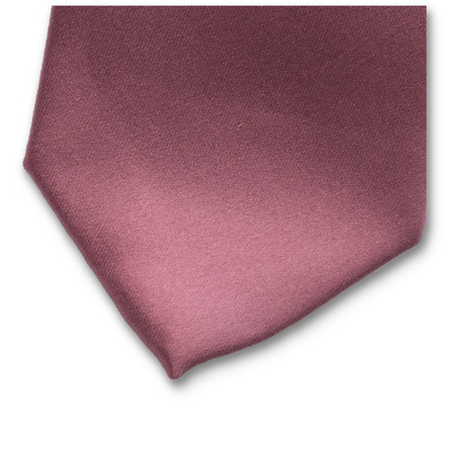 Satijn polyester stropdas Mauve (2)