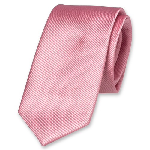 Smalle lichtroze stropdas (1)