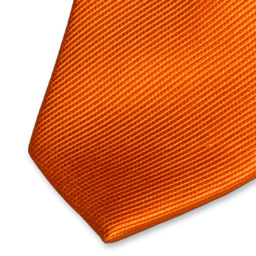 Smalle donkeroranje stropdas (2)