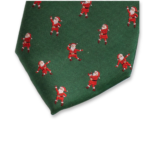 Kerst stropdas Dansende Kerstmannen (2)