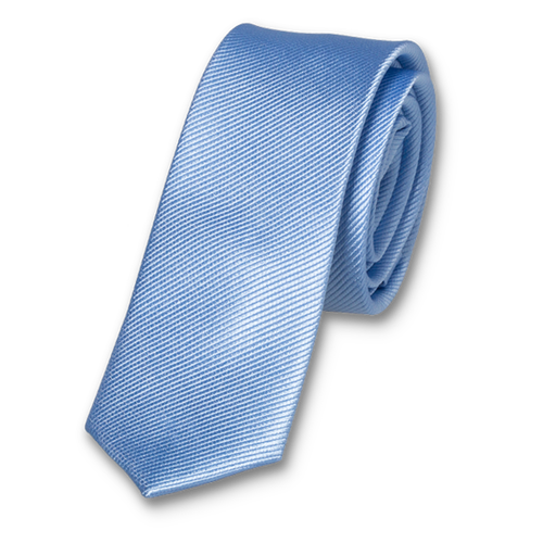 Super smalle stropdas lichtblauw (1)