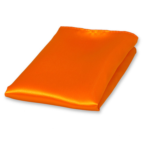 Oranje pochet polyester satijn (1)